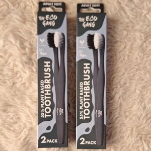 The Eco Gang Plant-Based Toothbrush 2-Pack